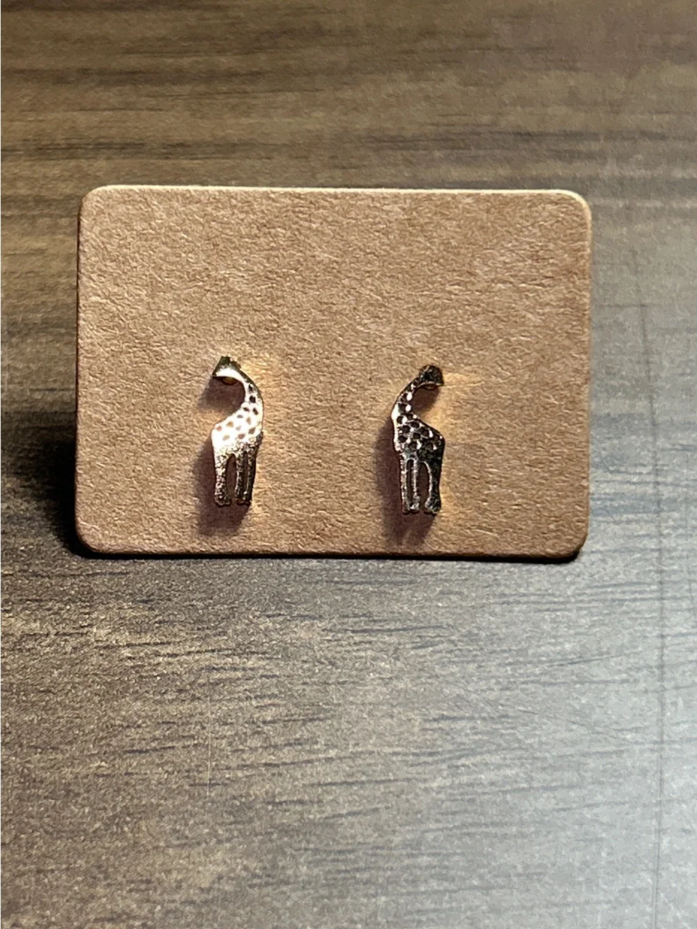 Giraffe Stud Earrings in Gold for Women / Children
